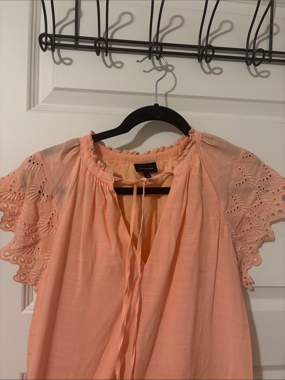 Light Pink Lace Sleeve Dress